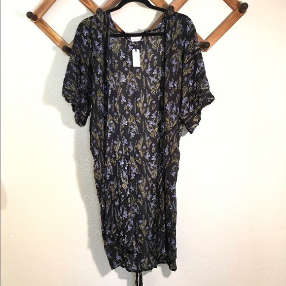 Melrose and Market | NWT kimono wrap swim cover up boho cardigan belted … - Picture 6 of 12